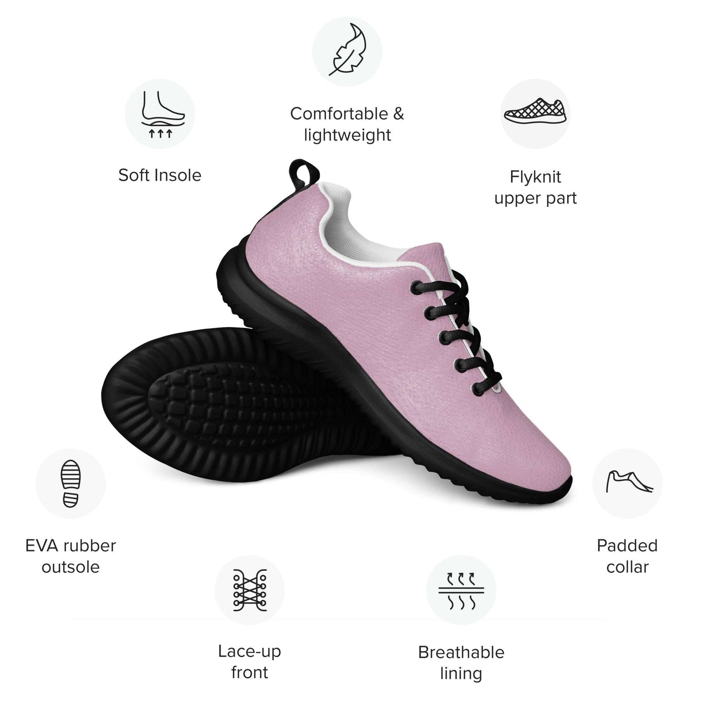 Soft Rebellion Floral Athletic Shoes – Empowerment in Every Step - MINE- The Movement