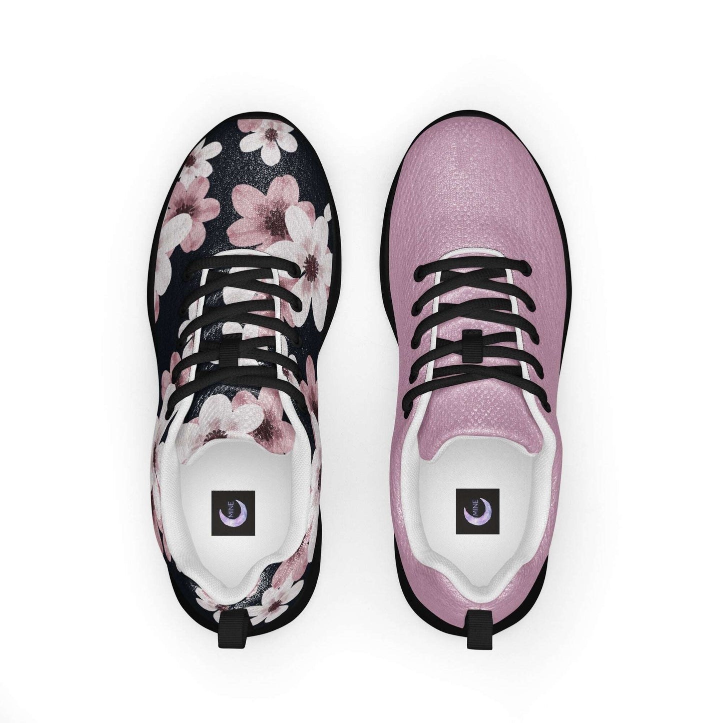 Soft Rebellion Floral Athletic Shoes – Empowerment in Every Step - MINE- The Movement