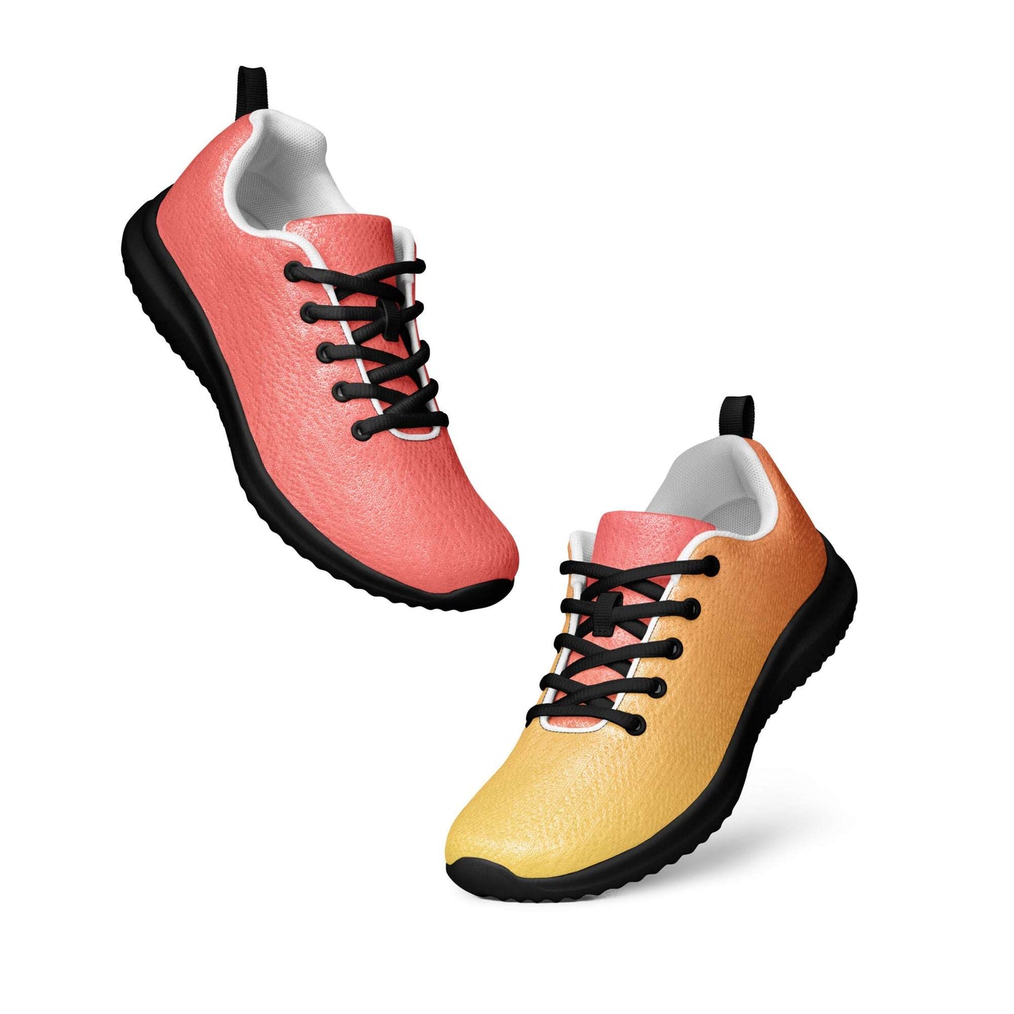 MINE- The Movement colorful fitness shoes in pink and yellow gradient with black laces and soles