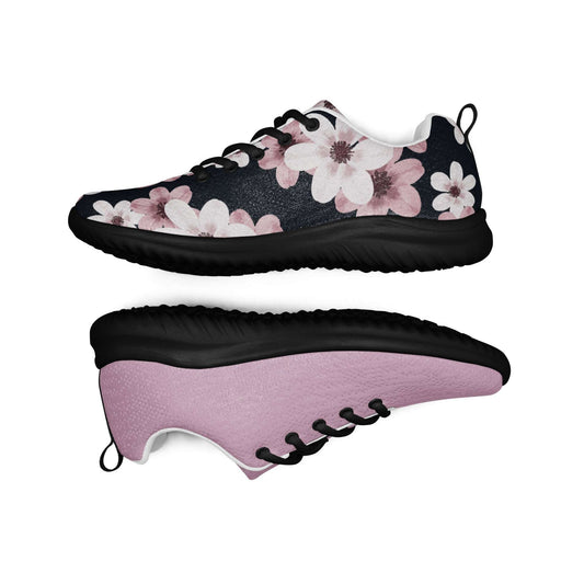 Soft Rebellion Floral Athletic Shoes – Empowerment in Every Step - MINE- The Movement