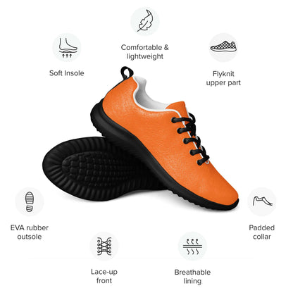 MINE- The Movement orange mismatched shoes with soft insole, breathable lining, and EVA rubber outsole