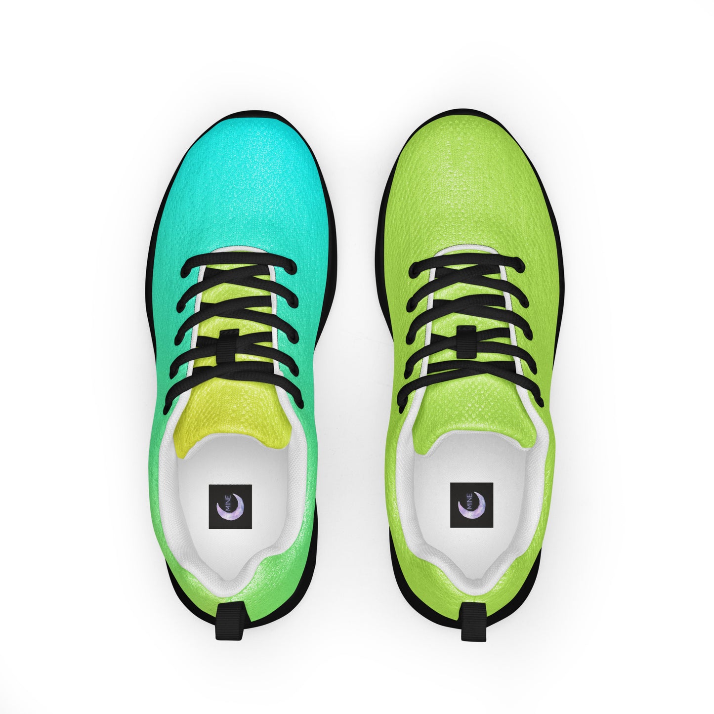MINE The Movement colorful self-expression sports shoes with black laces and cushioned sole
