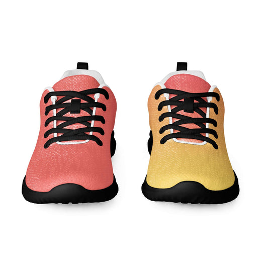 MINE- The Movement colorful fitness shoes with black laces and gradient pink to yellow design